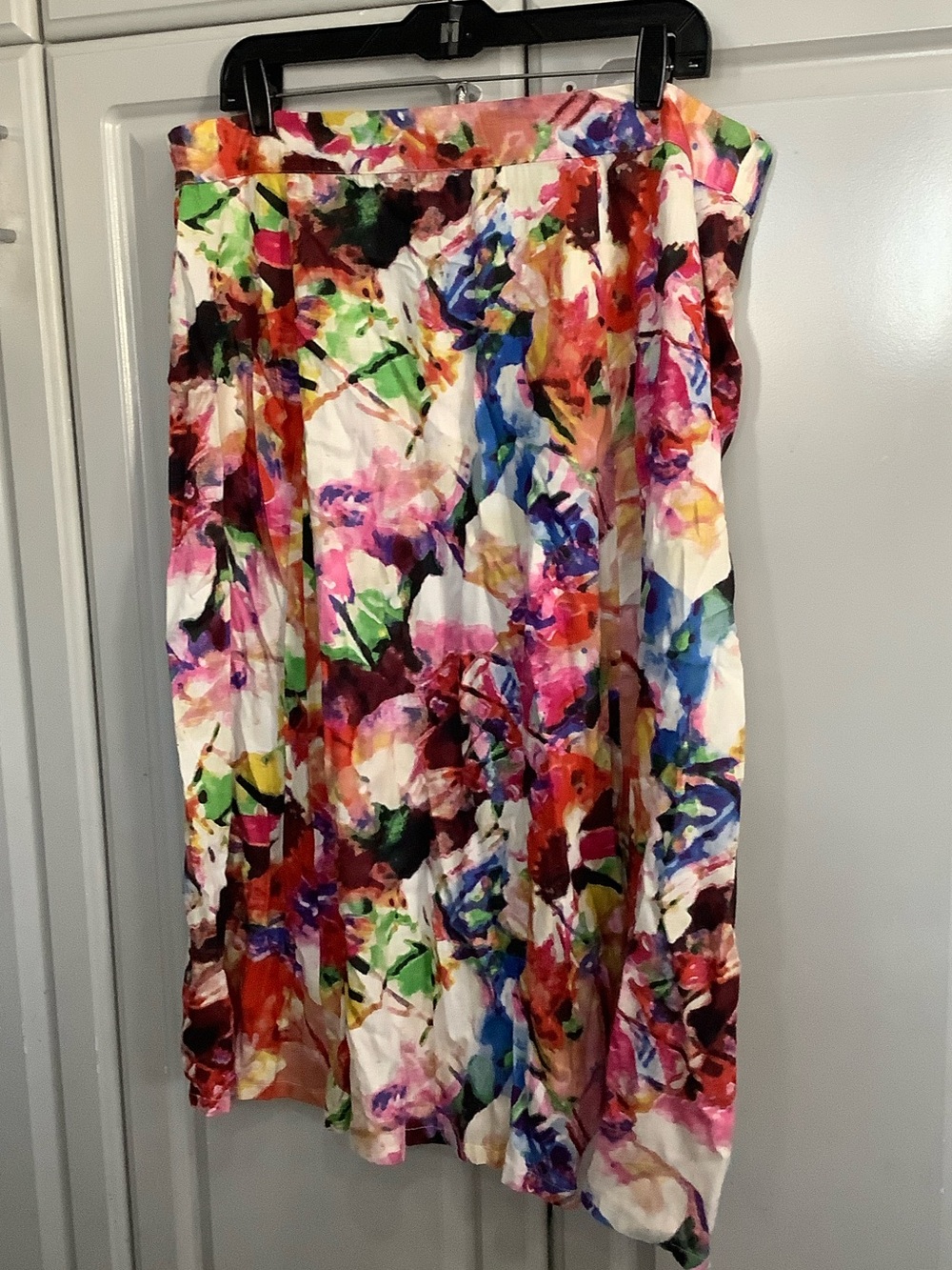 Boca Bay Vibrant Multicolor Floral A-Line Skirt - Women Sz PL